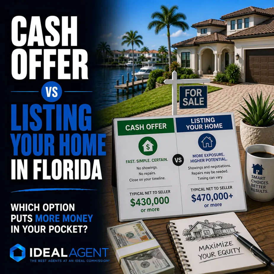 Cash Offer vs. Listing Your Florida Home: Which Gets You More?