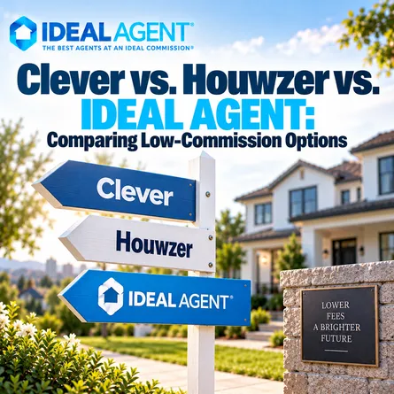 Clever vs. Houwzer vs. IDEAL AGENT: Comparing Low-Commission Options