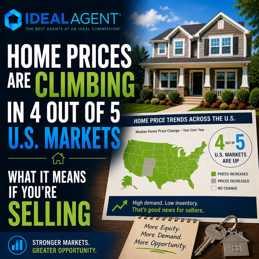 Home Prices Are Climbing in 4 Out of 5 U.S. Markets — What It Means If You're Selling