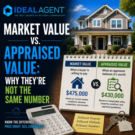 Market Value vs. Appraised Value: Why They're Not the Same Number