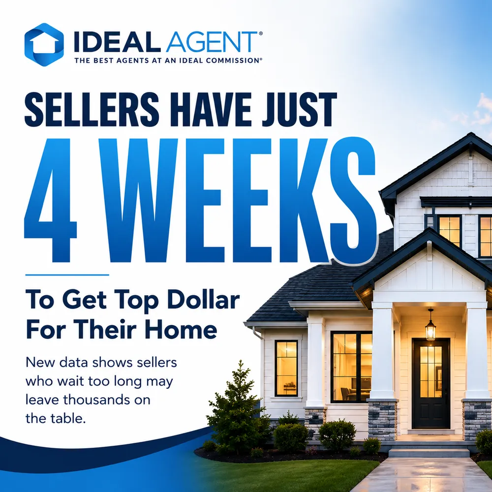 Sellers Have Just 4 Weeks to Get Top Dollar for Their Home, New Report Finds
